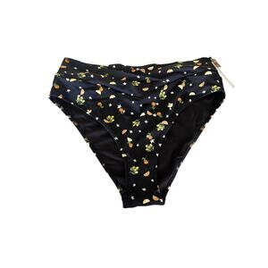 New Victoria's Secret Swimsuit High Rise Black Citrus Bottoms Plus Size XXL NWT